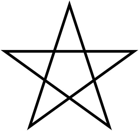 Filefive Pointed Star Linedsvg Wikimedia Commons