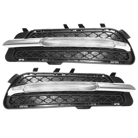 Led Drl Daytime Running Lights With Fog Lamp Cover For Mercedes Benz