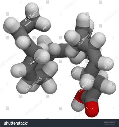 Docosahexaenoic Acid Dha Omega 3 Fatty Acid Molecule Chemical