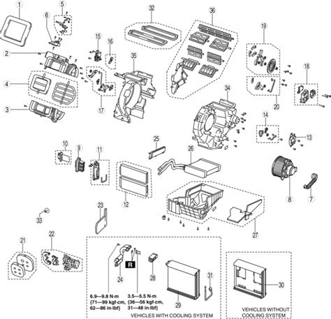 Mazda Service Manual A C Unit Disassembly Assembly A C