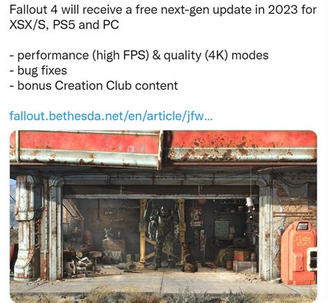 Fallout 4 Will Receive A Free Next Gen Update In 2023 For Xsx S Ps5