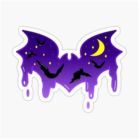 Bat Melt Sticker For Sale By Rarelyrandom Redbubble