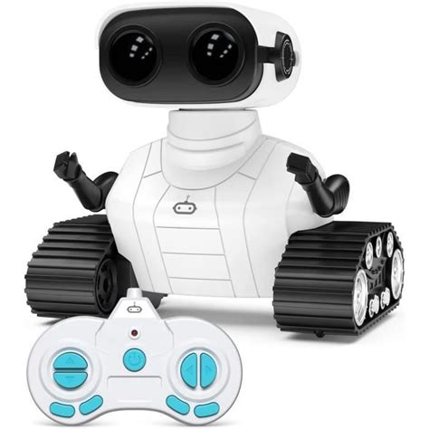 Jouet robot télécommandé intelligent pour enfants ZGEER Blanc