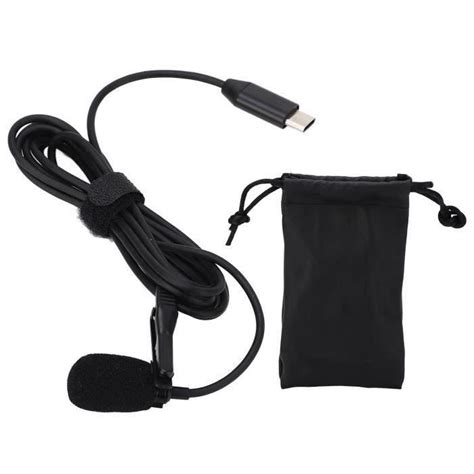 Sunbuy Qiilu Microphone Cravate Lavalier Lapel Microphone Type C