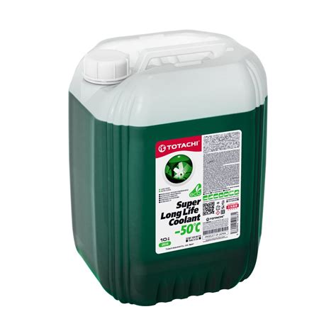 Охлаждающая жидкость TOTACHI SUPER LLC Green -50C 10л 4589904520631 ...