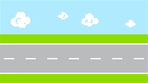 pixel art arcade game traffic road Stock Footage Video (100% Royalty ...