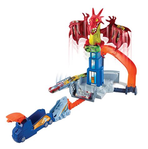 Hot Wheels Dragon Blast Playset Multi Color Appuworld