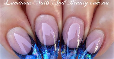 Luminous Nails Luminous Sapphire Blue Acrylic Nails Step By Step