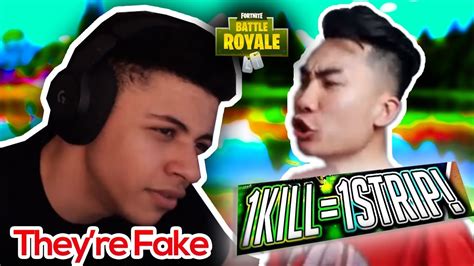 Myth Roasts Ricegum Live On Stream For Kill Strip Fortnite