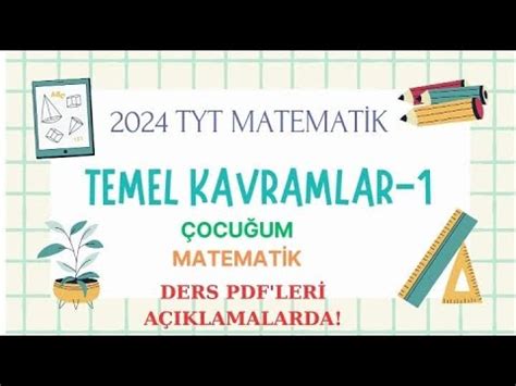 Tyt Matemat K Temel Kavramlar Youtube