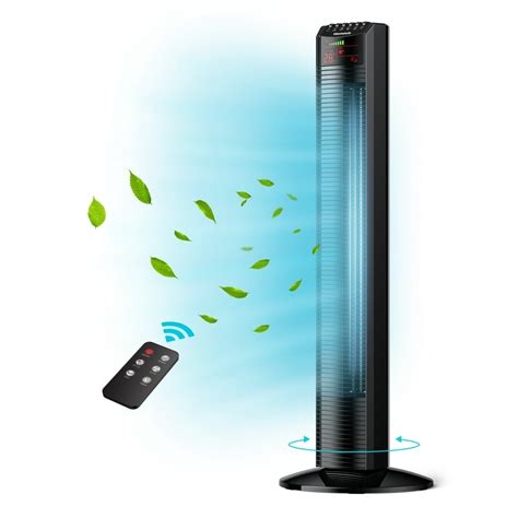 Tower Fan Homech 36”oscillating Tower Fan With Remote Quiet Cooling