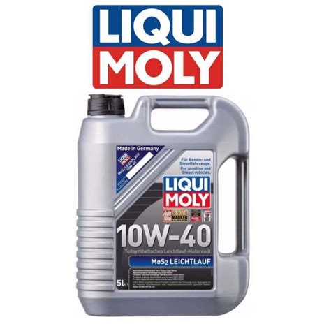 LIQUI MOLY MOS2 LEICHTLAUF 10W40 SEMI SYNTHETIC CAR ENGINE OIL 2184