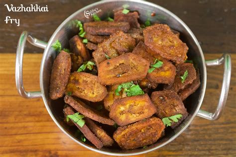 Raw Banana Fry Recipe Vazhakkai Fry Recipe Subbus Kitchen