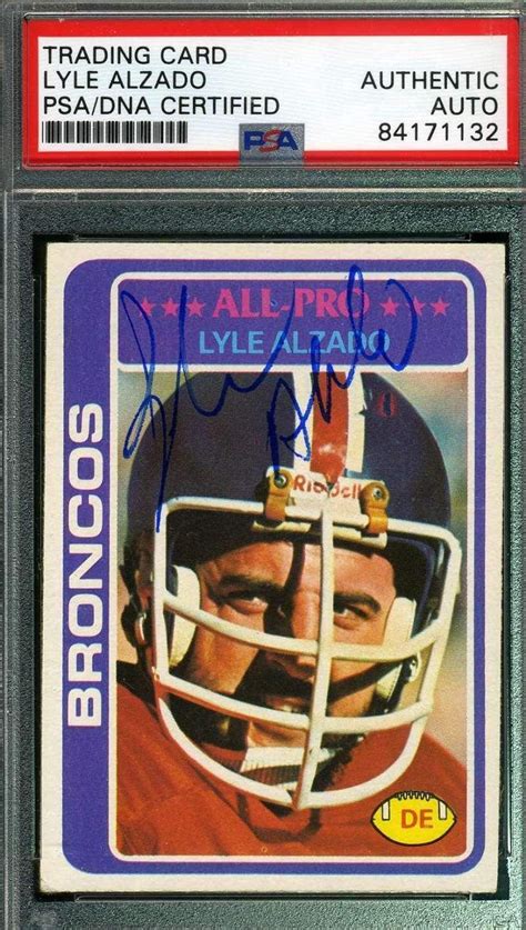 Lyle Alzado Coa Hand Signed 1978 Topps Autograph - PSA/DNA Certified ...