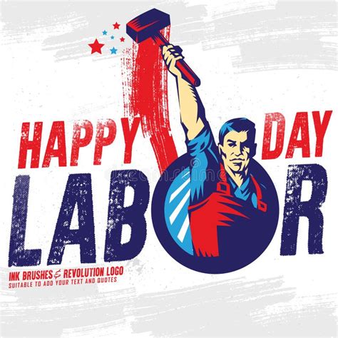 Happy Labor Day Banner. Design Template. Vector Illustration Stock ...