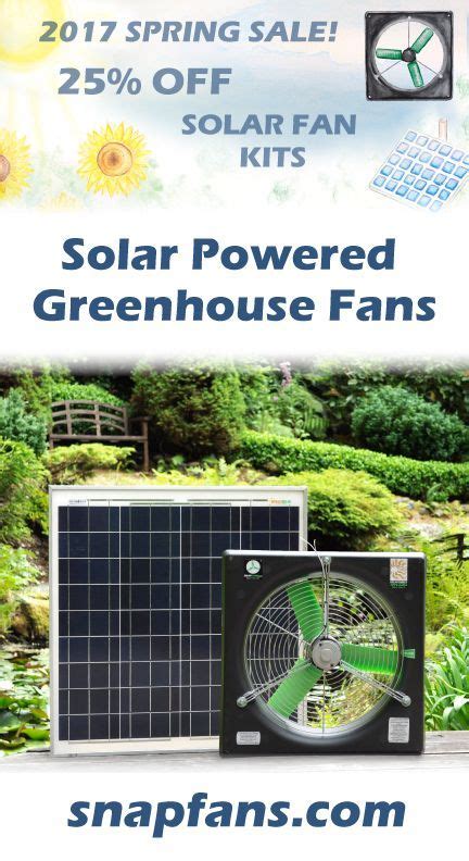 Complete Solar Greenhouse Fan Kit Includes Everything You Need To Install Your Solar Fan With