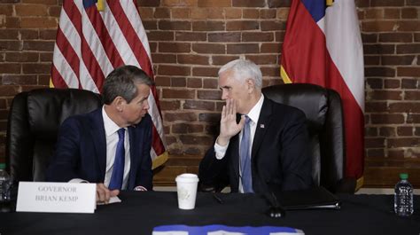 Pence Will Rally For Georgia Gov Kemp Who Is Running Against Trumps