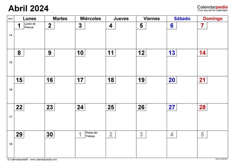 Abril 2024 Calendario Con Festivos Vyky Amaleta