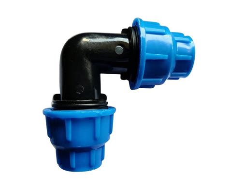 Threaded Mdpe Compressor Elbow Fitting For Hydraulic Pipe At