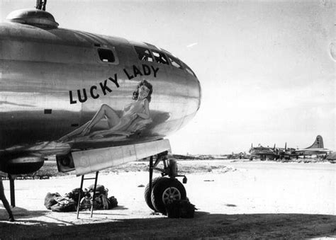 B 29 Lucky Lady Nose Art Grafitti Airship