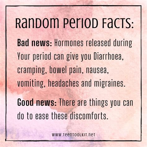 Random Period Facts - Teen Toolkit