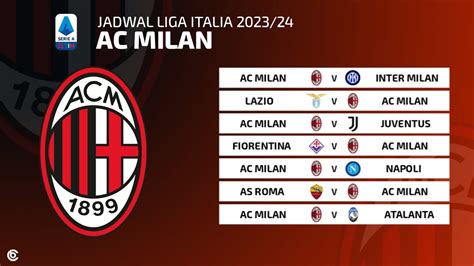 Jadwal Ac Milan Liga Italia 2023 2024 Youtube