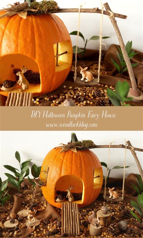 Diy Halloween Pumpkin Fairy House Artofit