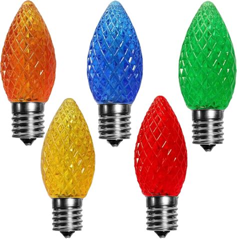 Echosari Pack C Led Replacement Christmas Light Bulbs W For