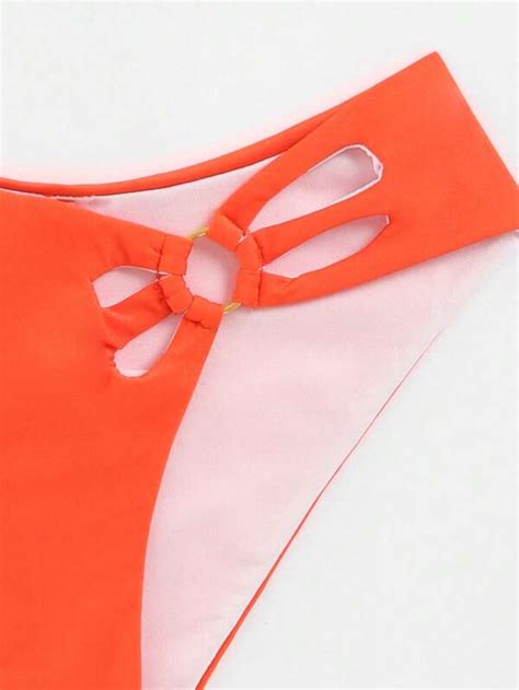 Twist Front Halter Bikini Swimsuit Shein Usa