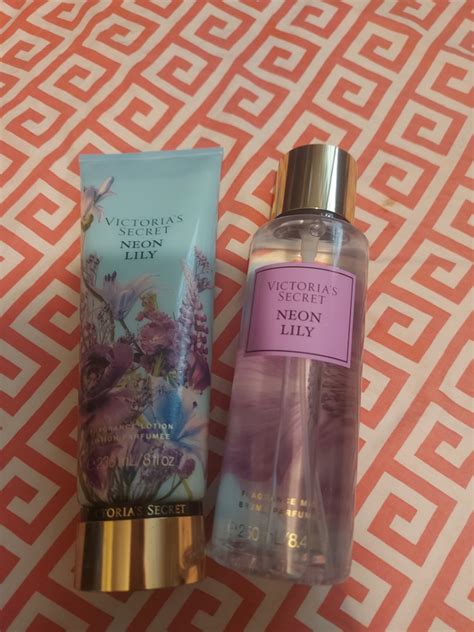 Victorias Secret Neon Lily Fragrance Mist And Lotion Set Beauty