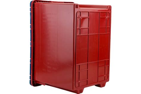 Ящик Тара.ру п/э 600х400х400, сплошной, с синей крышкой, Safe PRO ...