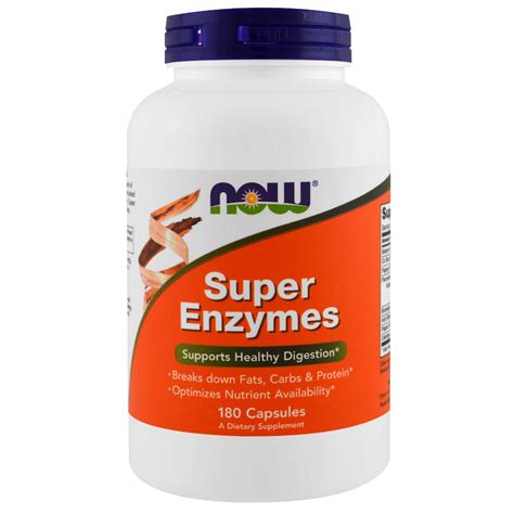 Now Foods, Super Enzymes, 180 Capsules - iHerb