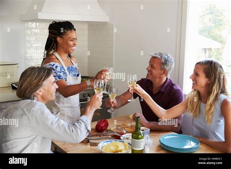 Mature Couples Dinner Party Hi Res Stock Photography And Images Alamy