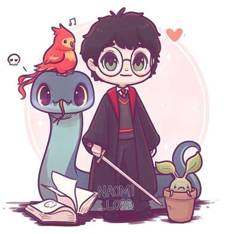 20 Adorably Spellbinding Illustrations Of Harry Potter Dessin Harry