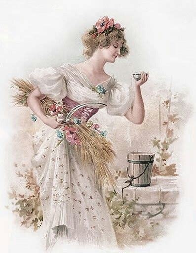 Beautiful Lady Vintage Posters Decoupage Vintage Vintage Images