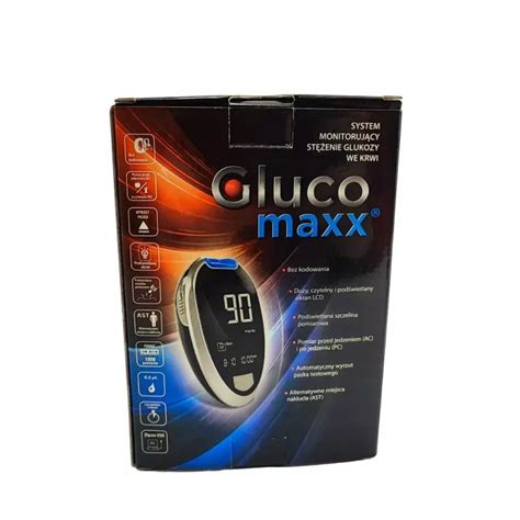 GLUCO MAXX SYSTEM MONITORUJĄCY STĘŻENIA GLUKOZY WE KRWI 15131294662