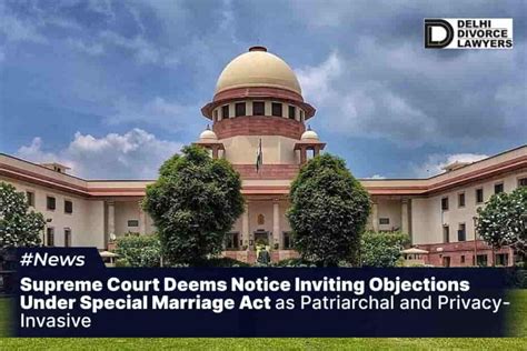 Supreme Court Deems Notice Inviting Objections Under Special Marriage