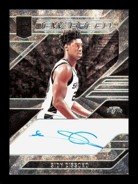 Donruss Elite New Breed Auto Sidy Cissoko Nb Sid Spurs Rookie