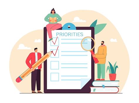 prioritization vectors illustrations