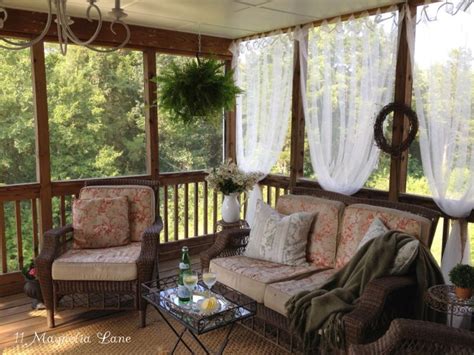 Neat Screen Porch Curtains Bow Window Shutters