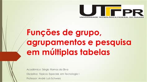 PDF Funções de Grupo Agrupamentos e Pesquisa Em DOKUMEN TIPS