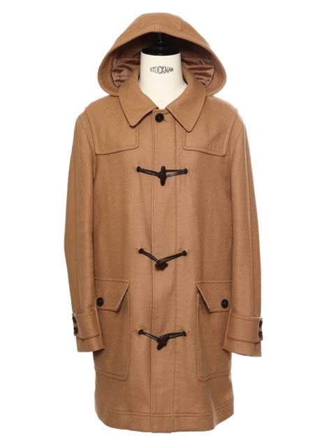 Louise Paris BOSS Manteau Homme duffle coat à capuche en laine camel