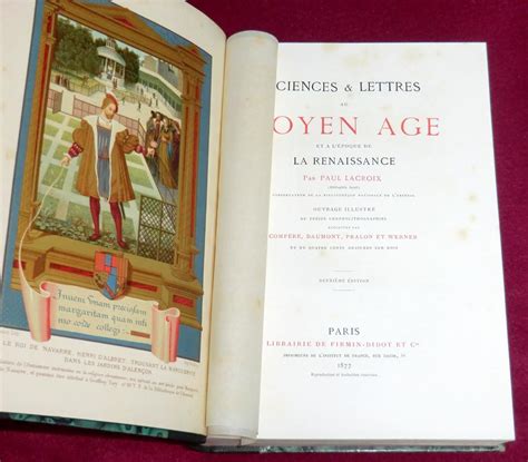 Sciences Lettres Au Moyen Age Et A L Epoque De La Renaissance De