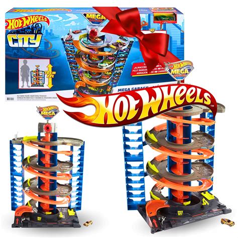 Zestaw Hot Wheels Tor Zakr Cony Megagara Parking Mega Gara Mattel