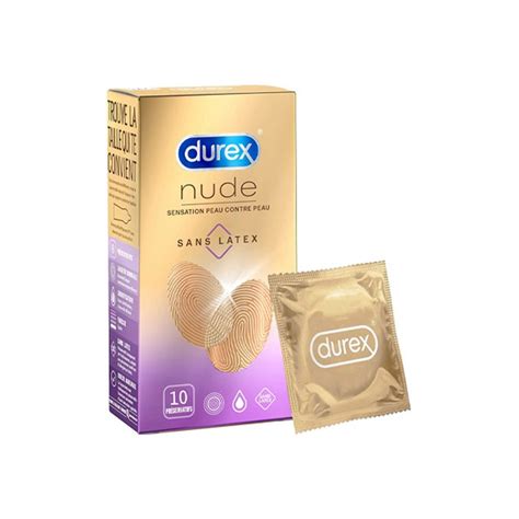 Durex Nude Sans Latex Sensation Standard Pr Servatifs