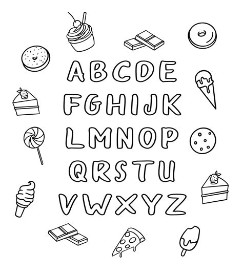 Capital Alphabet Letters Coloring Page Sketch Coloring Page