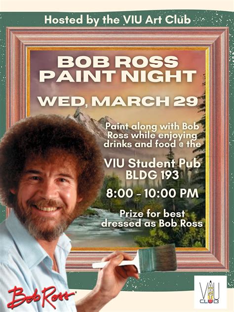 Bob Ross Pub Paint Night, VIU Students' Union Pub, Nanaimo, 29 March 2023