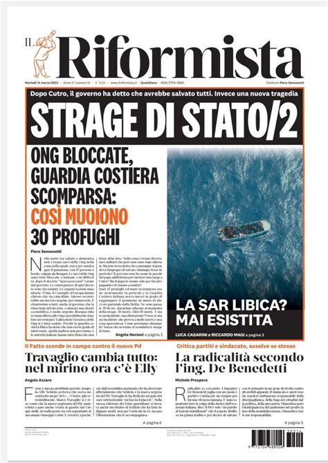 Quotidiano Del 14 Marzo 2023 Il Riformista