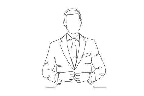 A man wearing formal attire 31963995 Vector Art at Vecteezy