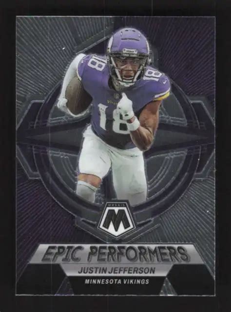 Justin Jefferson 2023 Mosaic Epic Performers Vikings Du Minnesota Sp